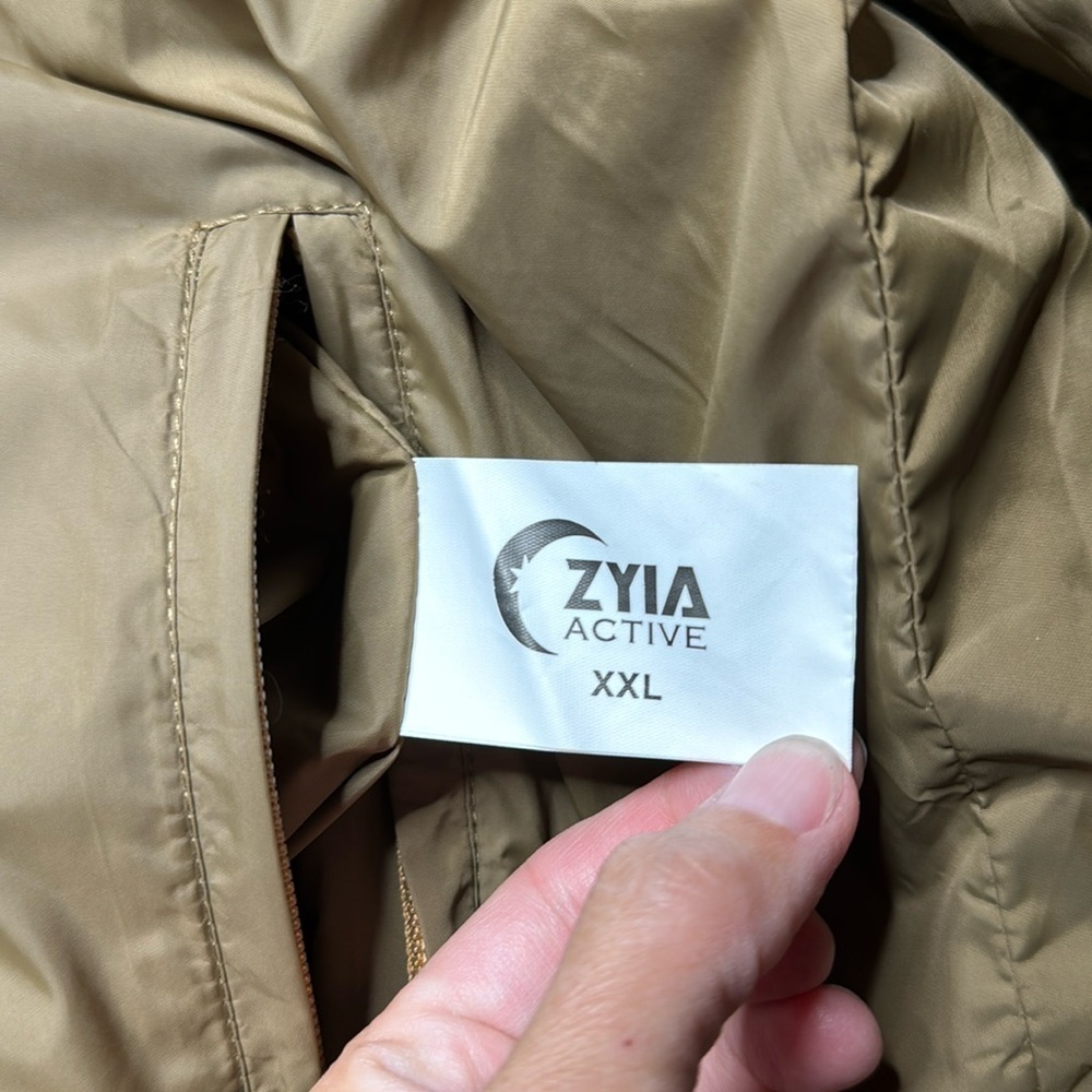 Zyia Active Reversible Camel Sierra Fleece Jacket XXL - Picture 9 of 10